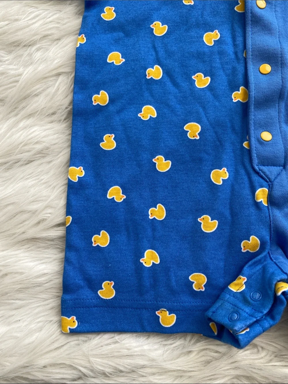 Carter's | Blue and Yellow Duck Polo Romper One Piece